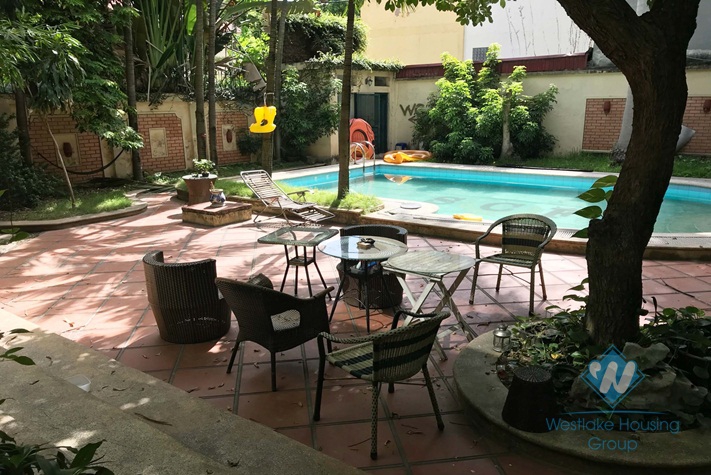 8 bedrooms house for rent in Ba Dinh district, Hanoi.